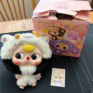 Baby Three Big Head Zipper Bag 400% Cow